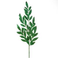 RAZ Make It Merry - 79cm/31" Green Glitter Leaf Spray