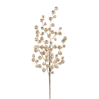 RAZ Holiday Rendezvous - 71cm/28" Champagne Iced Berry Spray