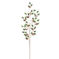 RAZ Christmas Traditions - 76cm/30" Jewelled Holly Spray