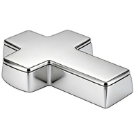 Russell Collection Giftware - Cross Rosary Box Silver Plated