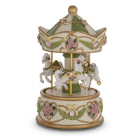 Russell Collection Giftware - 3 Horse Carousel Pet Limone