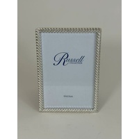 Russell Collection Giftware - 4x6" Silver Rope Photo Frame