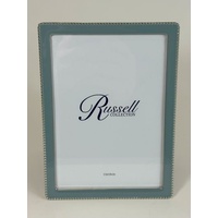 Russell Collection Giftware - 5x7" Dove Grey & Nickel Beaded Photo Frame