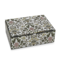 Russell Collection Giftware - Bouquet Jewellery Box, Glass, 20.5x15x7cm
