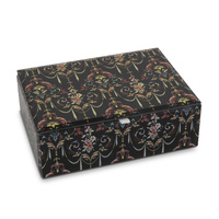 Russell Collection Giftware - Filigree Jewellery Box, Glass, 20.5x15x7cm