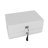 Russell Collection Giftware - White Gloss 1 Drawer Jewellery Box