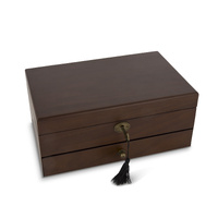 Russell Collection Giftware - Matt Walnut 1 Drawer Jewellery Box