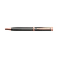 Russell Collection Giftware - Pen Gunmental With Rose Gold Pinstripe