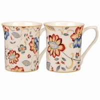 Queens - 2AT Jacobean 200ml/7oz Royale Mugs (S/6)