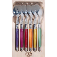 Jean Dubost Deluxe Mixed Colour - 6pc Spoons Set 1.5mm