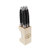 Jean Dubost Maison Black - 6Pc Steak Knife Set 1.2mm