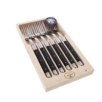 Jean Dubost Maison Black - 6Pc Fork Set 1.5mm