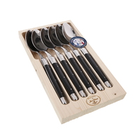 Jean Dubost Maison Black - 6Pc Tablespoon Set 1.5mm