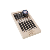 Jean Dubost Maison Black - 6Pc Teaspoon Set 1.2mm