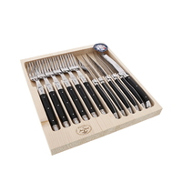 Jean Dubost Maison Black - 12Pc Cutlery Set