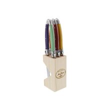 Jean Dubost Maison Mixed Colours - 6Pc Steak Knife Set 1.2mm