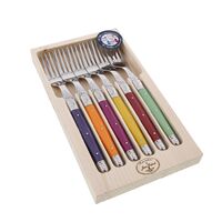 Jean Dubost Maison Mixed Colours - 6Pc Fork Set 1.5mm