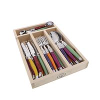 Jean Dubost Maison Mixed Colours - 24Pc Cutlery Set 