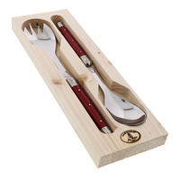 Jean Dubost Deluxe Red - 2pc Salad Server Set