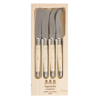 Jean Dubost Laguiole Simplicite Ivory - 4pc Mini Cheese & Pate Set 1.2mm