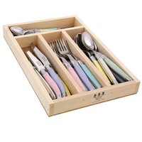 Jean Dubost Laguiole Simplicite Pastels - 24pc Cutlery Set 1.2mm