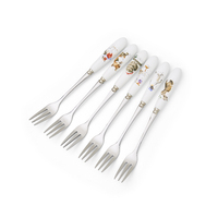 Royal Worcester Wrendale Designs - 15cm/6 " Christmas Pastry Forks (S/6)