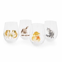 Royal Worcester Wrendale Designs - 540ml/18.2Fl.oz Animal Tumblers (S/4)
