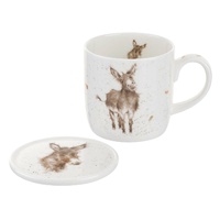 Royal Worcester Wrendale Designs - 0.31L/11Fl.oz Donkey Mug & Coaster