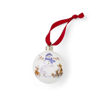 Royal Worcester Wrendale Designs - 6.6cm/2.6" Snowman Bauble