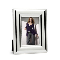 Whitehill Frames - Wide Silver Plated Beaded Photo Frame 13cm x 18cm