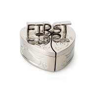 Whitehill Baby - Silver Plated Heart First Tooth & Curl Box (S/2)