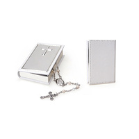 Whitehill Giftware - Rosary Beads in White Leatherette Case (S/2)