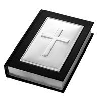 Whitehill Baby - Cross Leather Bible (Black)