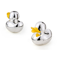 Whitehill Baby - Silver Plated Duck Money Box