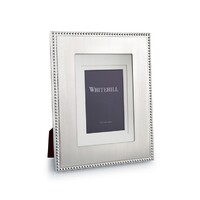 Whitehill Frames - Silver Plated "Alexandra" Bead Frame, 13cm x 18cm