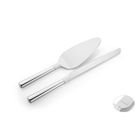 Whitehill Servers - Cake Knife & Server With Silver Band (S/2)