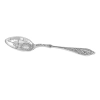 Whitehill Baby - Silver Plated Stork Birth Record Spoon