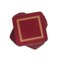 Pimpernel Classic - 10.5cm/4" Burgundy Coasters (S/6)
