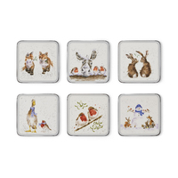 Pimpernel Wrendale Designs - 10.5cm/4" Coasters (S/6)