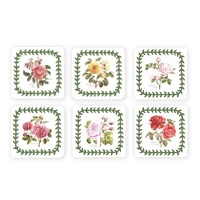 Pimpernel Botanic Roses - 10.5cm/4" Coasters (S/6)