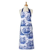 Pimpernel Blue Italian - 70x95cm/27.5x37.5" Cotton Drill Apron