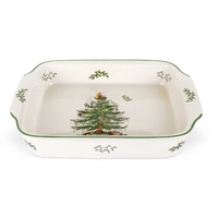 Spode Christmas Tree 39.6cm/15.5" Rectangular Handled Serving Dish