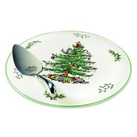 Spode Christmas Tree 29.2cm/11.5" Cake Plate and Server