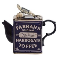 Ceramic Inspirations - 590ml/20Fl.oz Farrah’s Harrogate Toffee Tin Teapot