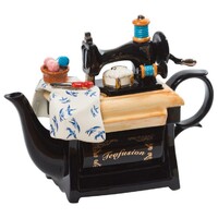 Ceramic Inspirations - 1L/35Fl.oz Sewing Machine Teapot