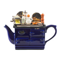 Ceramic Inspirations - 1.36L/46Fl.oz Blue Italian Aga Style Teapot