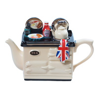 Ceramic Inspirations - 1.36L/46Fl.oz Cream English Breakfast Aga Style Teapot